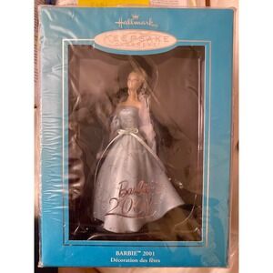 Hallmark Barbie 2001 Keepsake Ornament Porcelain Dated Ball Gown
